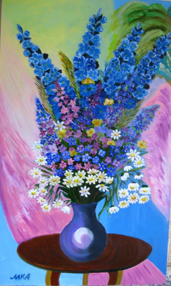 Painting маслом "Летний букет"