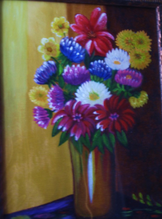 Painting маслом "Букет сентября"