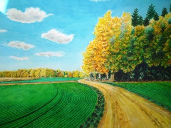 Painting акварелью Осіння рапсодія