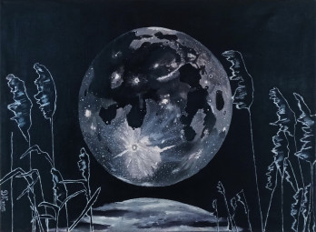 Painting акрилом У каждого своё полнолуние