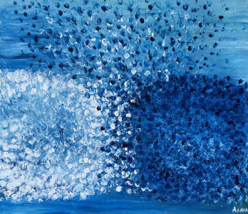 Painting акрилом Близнецы. Энергия Безусловной Любви