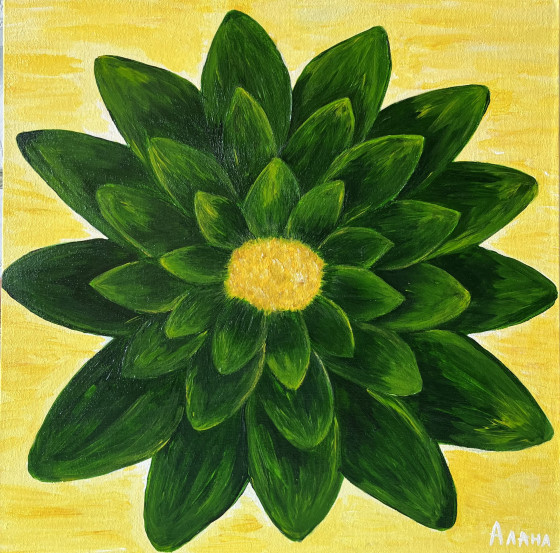 Painting акрилом Принятие: Любовь и Гармония