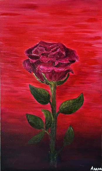 Painting акрилом Цветок Стойкости