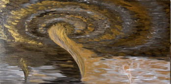 Painting акрилом Торнадо: Духовные Трансформации