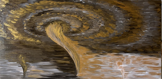Painting акрилом Торнадо: Духовные Трансформации
