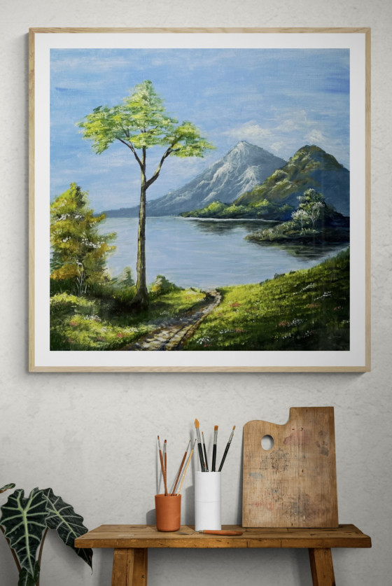 Painting акрилом Гладь