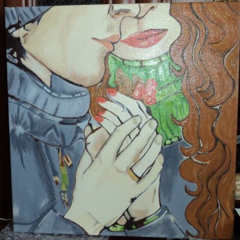 Painting акрилом "Молодые"