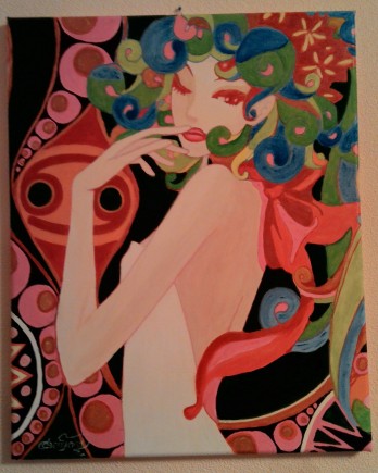 Painting акрилом "Красавица"