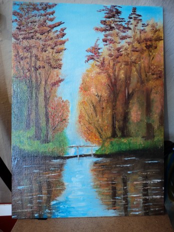 Painting маслом "Тихая осень"