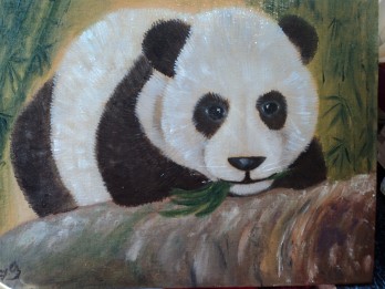 Painting маслом "Пандочка"