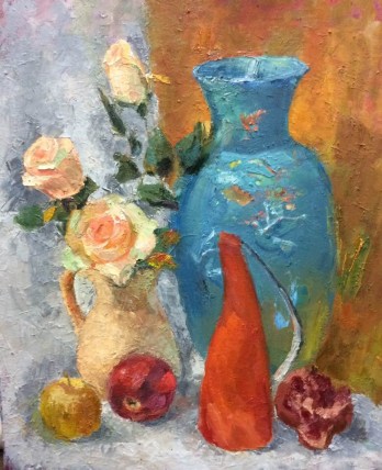 Painting маслом Натюрморт " Форма и цвет"