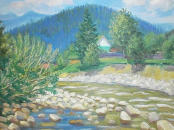 Painting маслом Карпати