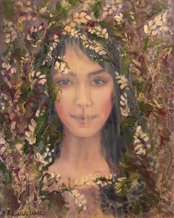 Painting маслом Цветочный портрет