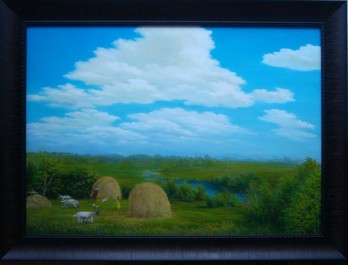 Painting маслом Ловля кроликов