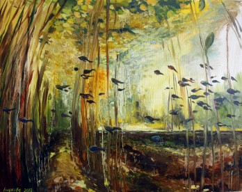 Painting маслом Другой мир