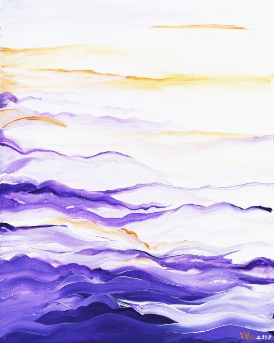 Painting акрилом Облака