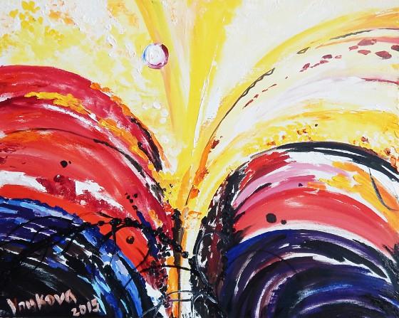 Painting маслом Бабочка