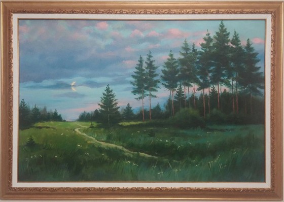 Painting маслом Новый месяц