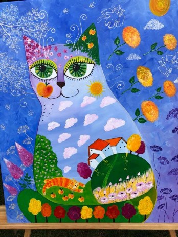 Painting маслом Мой ласковый и нежный мир