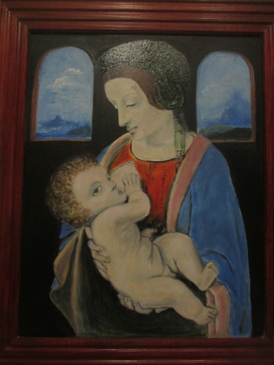 Painting маслом Мадонна Литта