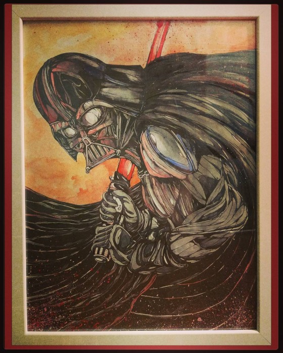 Painting в смешанной технике Темная сторона