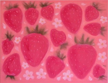 Painting маслом Клубничный дождик