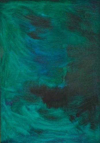 Painting маслом Зеленая и мокрая 