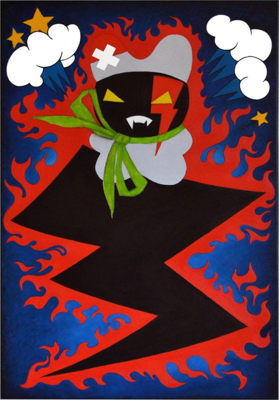 Painting маслом Заинька в бешенстве