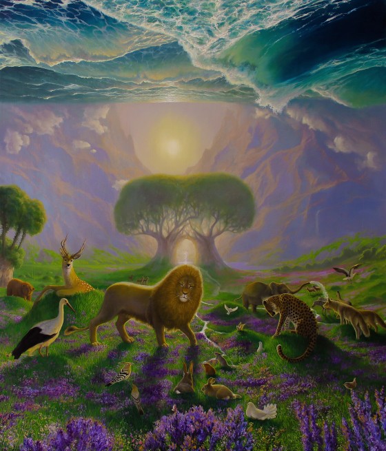 Painting маслом Колыбель творения