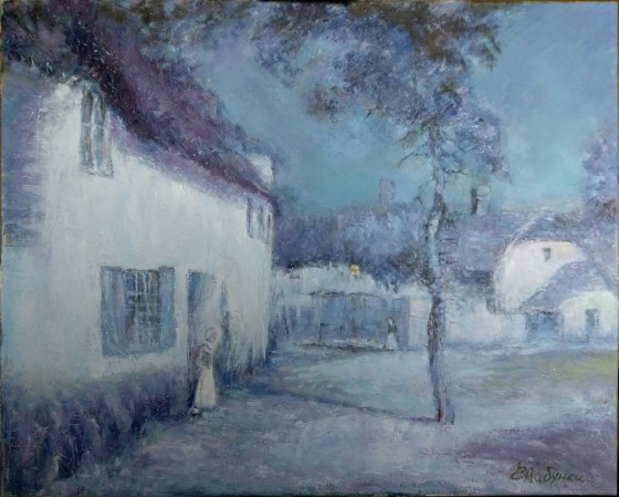 Painting маслом Сиреневая ночь