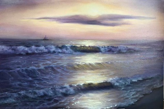 Painting маслом Море