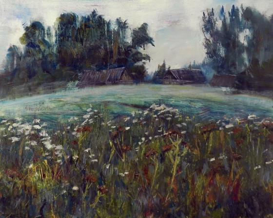 Painting маслом Утренний туман