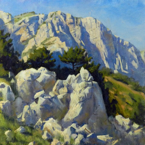 Painting маслом В крымских горах