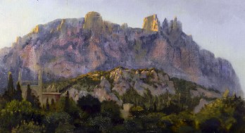 Painting маслом Последнии лучи солнца