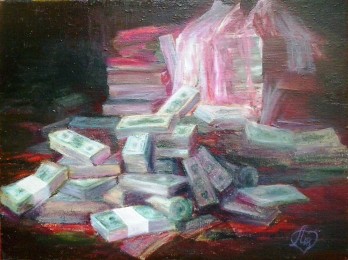 Painting маслом Денежный чуланчик
