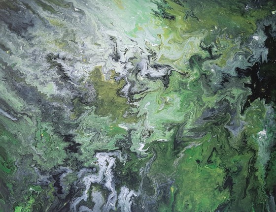 Painting акрилом Бушующий лес