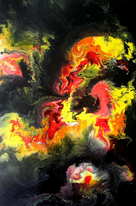 Painting акрилом Лавина