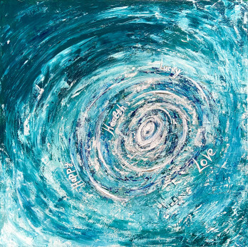 Painting акрилом Водоворот желаний