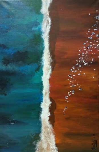 Painting акрилом Тепло лазурного моря