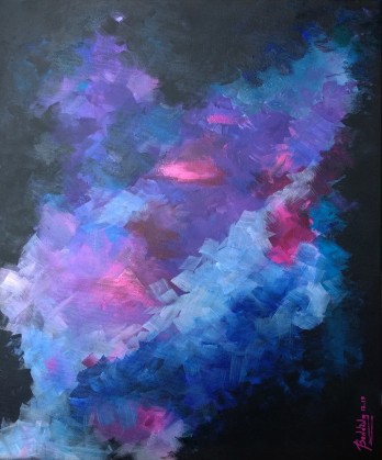 Painting акрилом Космос