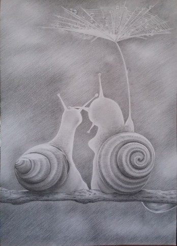 Painting карандашом Улитки