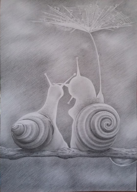 Painting карандашом Улитки