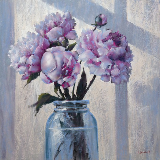 Painting пастелью Розовый жемчуг