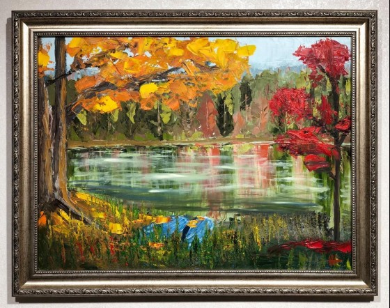 Painting маслом Две лодки