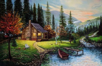 Painting маслом  ПРОДАНА (могу написать повторно) Тихое убежище (интерпретация)