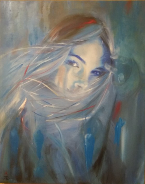 Painting маслом Незнакомка