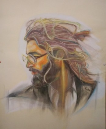 Painting пастелью Денди