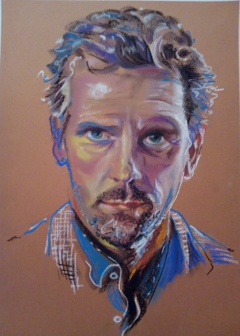 Painting пастелью Хью