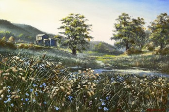 Painting маслом  "Однажды летом"