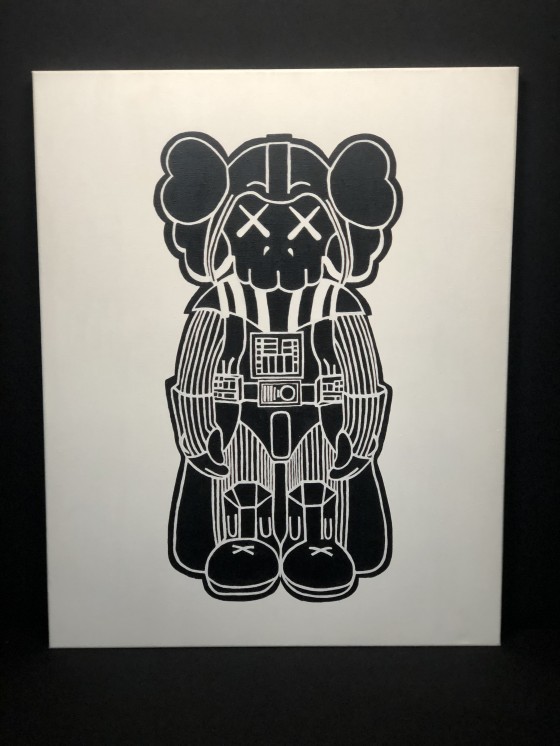 Painting акрилом Kaws